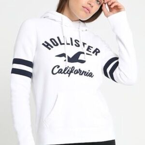 Hollister Women's White Hoodie